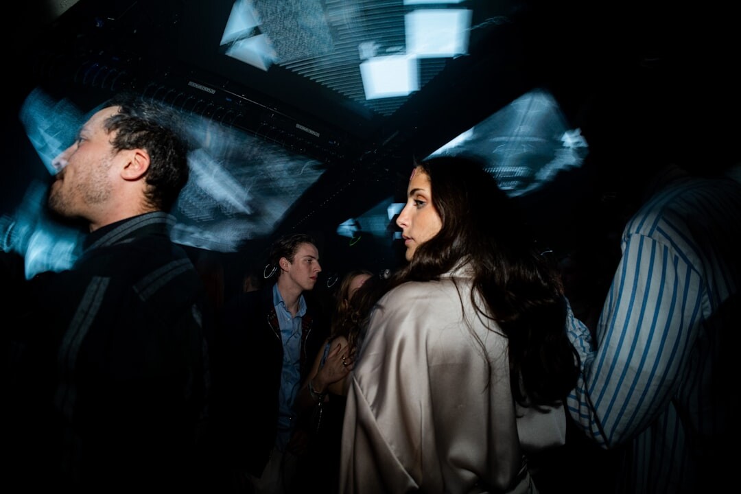 celebrity couple arguing at party