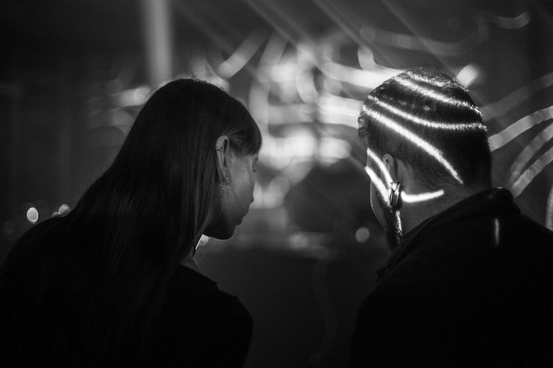 celebrity couple arguing at party