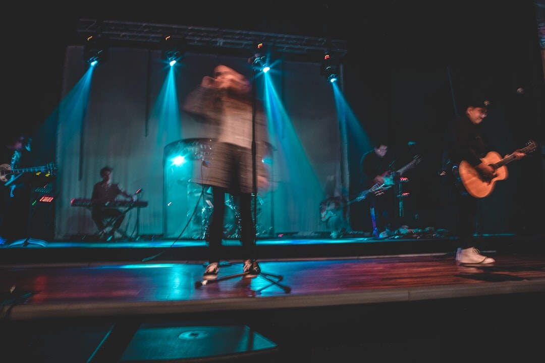 young musician performing on stage